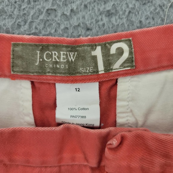 J.Crew Pants Womens 12 Pink Chinos Flat Front Barbiecore Classic Straight Leg - Picture 11 of 16